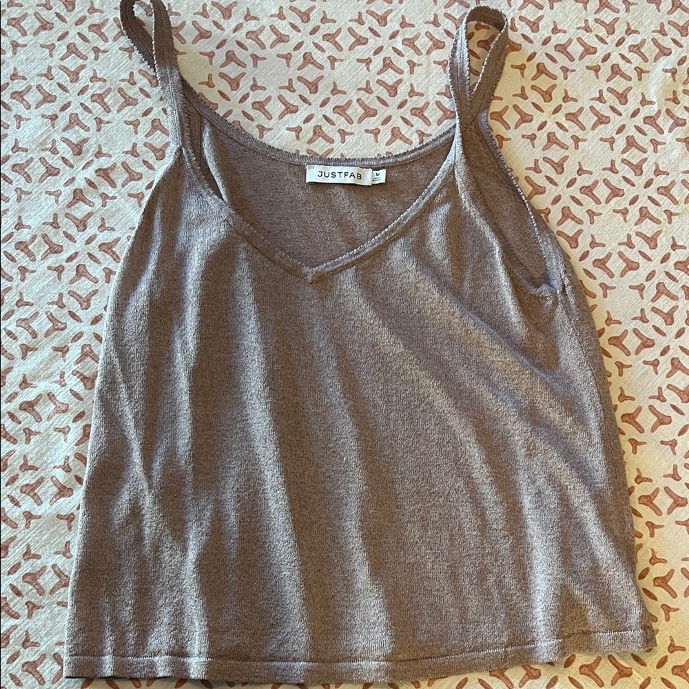 JustFab Charcoal Camisole Top